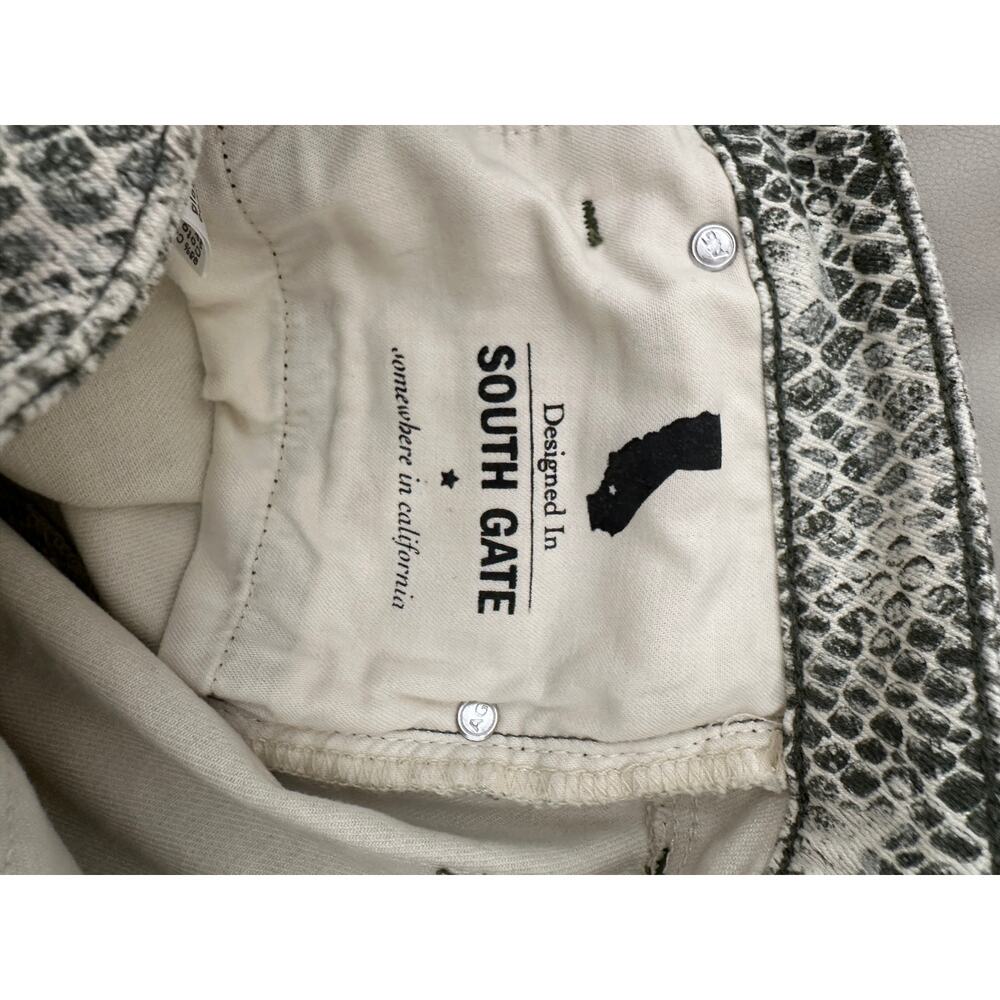 Adriano Goldschmied The Mari High Rise Straight Jeans In Python - Picture 7 of 9